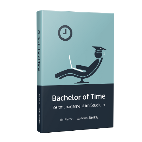 Bachelor-of-Time-Zeitmanagement-im-Studium-Studienscheiss-Tim-Reichel-Buch1 Bachelor of Time: Mit diesem Buch verbesserst du schnell und einfach dein Zeitmanagement im Studium. Du lernst, wie du deine Zeit optimal nutzen kannst und dauerhaft erfolgreicher an der Uni wirst.