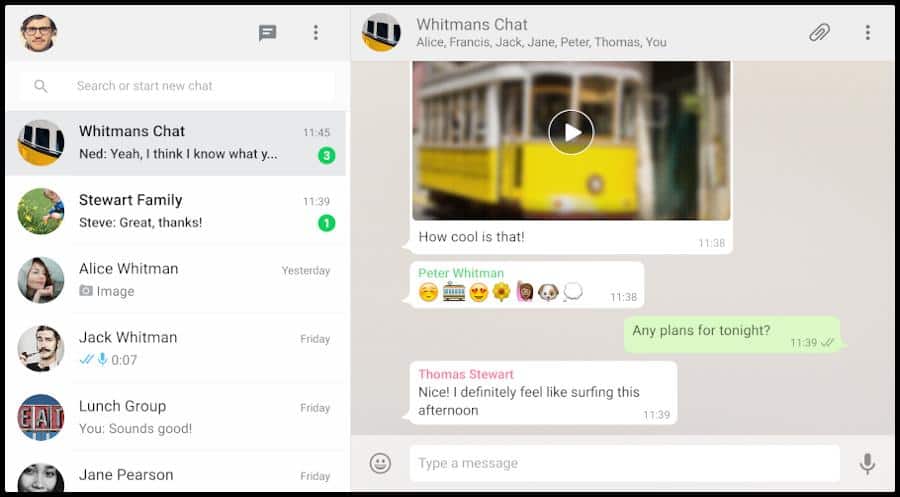 WhatsApp ist der am weitestens verbreitete Messenger-Dienst und kann dir und deinen Kommilitonen dabei helfen, besser zu kommunizieren. Mithilfe von Gruppen-Chats könnt ihr eure Lerngruppe organisieren sowie Fotos, Videos und kleienre Dokumente austauschen.